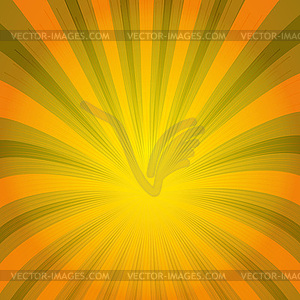 Bright frame with sunbeams - vector clipart / vector image