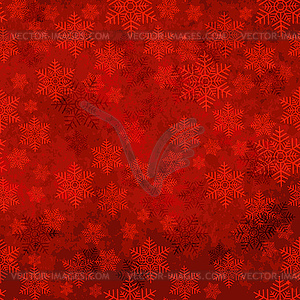 Old red Christmas paper with snowflakes and stars. - vector EPS clipart