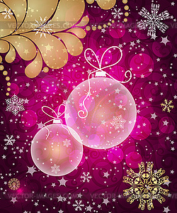 Рождественский фиолетовый градиентный винтажный фон с - клипарт
