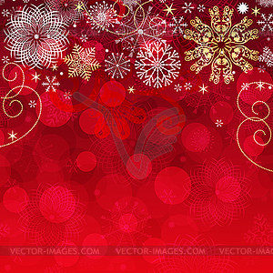 Красная градиентная рождественская рамка - изображение в векторном виде