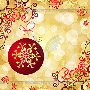 Christmas golden and purple vintage gradient - vector clipart