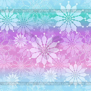 Christmas seamless pattern with lilac snowflakes - vector clipart