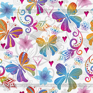 Colorful seamless gradient pattern - color vector clipart