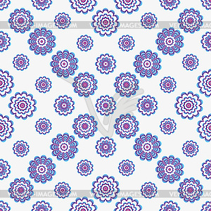 Seamless colorful spring pattern - vector clipart