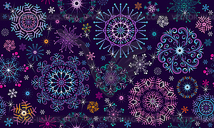 Christmas seamless pattern with stars and gradient - color vector clipart