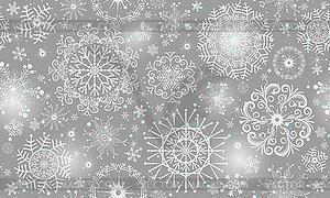 Christmas seamless pattern with stars and white - vector image