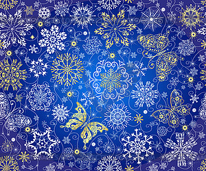 Seamless christmas gradient pattern - vector image