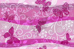 Seamless spring colorful pattern with doodle - vector image