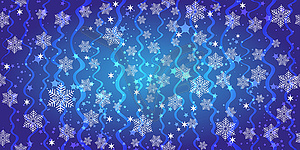 Seamless Christmas pattern with snowflake - vector clipart