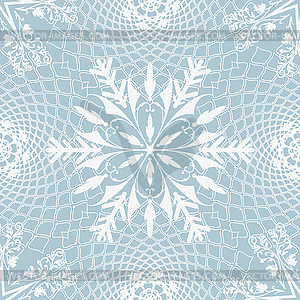 Seamless winter pattern with circles and vintage - vector image