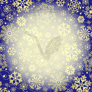 Рождественская рамка с блестящими золотыми буквами - рисунок в векторном формате