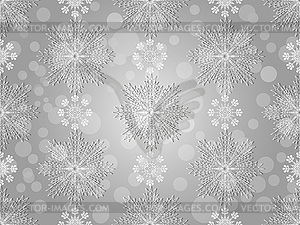 Geometric Christmas seamless pattern with snow - vector clipart
