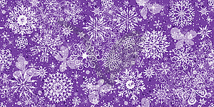 Seamless Christmas pattern with snowflakes - vector image