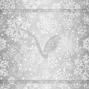 Christmas seamless pattern with snowflakes - vector image