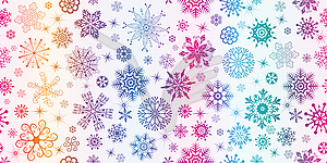 Christmas rainbow seamless pattern with blue-v - vector clipart