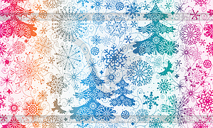 Рождественский радужный градиентный бесшовный узор wi - изображение в формате EPS