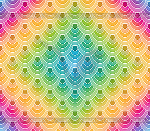 Seamless rainbow geometric vintage pattern of - vector image