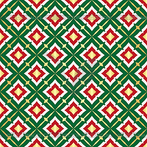 Christmas diagonal seamless pattern with golden - vector clipart