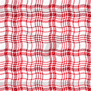 Полосатый бесшовный узор из волнистых линий красного и - клипарт в векторном формате