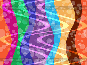 Seamless wavy colorful striped pattern with waves - vector clip art