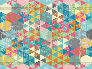 Geometric colorful seamless pattern of hexagon - vector clipart