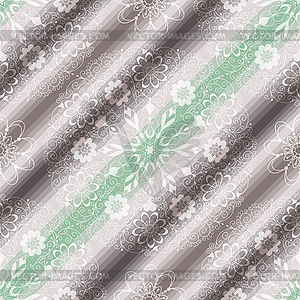 Seamless vintage pastel diagonal striped patte - vector image