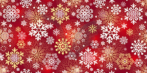 Christmas dark blue seamless pattern with snow - vector image