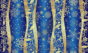 Christmas seamless handwork pattern withs golden - vector clip art