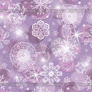 Seamless Christmas hand drown pattern with - vector clip art