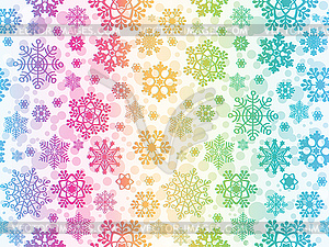 Seamless Christmas rainbow gradient pattern with - royalty-free vector clipart