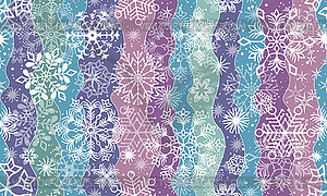 Seamless christmas pattern with doodle snowflakes - vector clip art