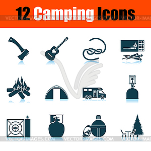 Camping Icon Set - vector clip art