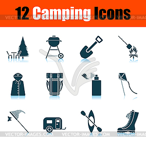 Camping Icon Set - vector image