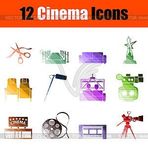 Cinema Icon Set - royalty-free vector clipart