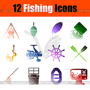 Fishing Icon Set - vector clip art