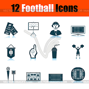 Football Icon Set - vector clip art