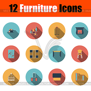 Furniture Icon Set - vector clipart