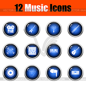 Music Icon Set - vector image