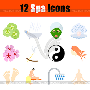 Spa Icon Set - векторный клипарт EPS