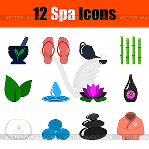 Spa Icon Set - векторное изображение клипарта