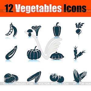 Vegetables Icon Set - vector clipart