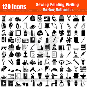 Set of 120 Icons - vector image