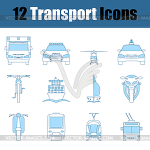Transport Icon Set - vector clipart / vector image