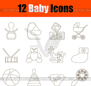 Baby Icon Set - vector clipart