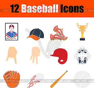 Baseball Icon Set - vector clipart