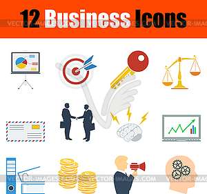 Business Icon Set - vector image