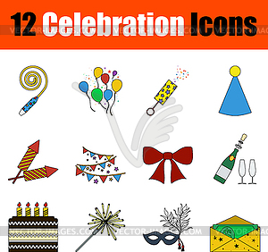 Celebration Icon Set - vector image