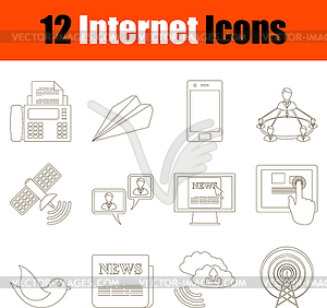 Internet Icon Set - vector image