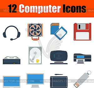 Computer Icon Set - vector clip art