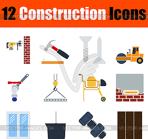 Construction Icon Set - color vector clipart